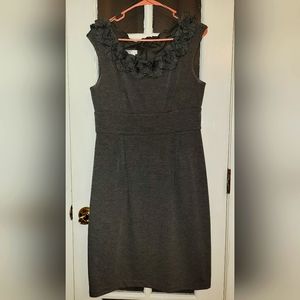 London Times grey sheath dress